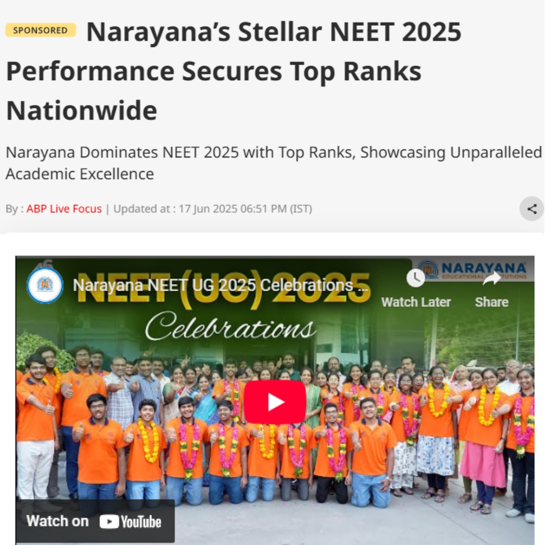 ABO Live - Narayana’s NEET 2025 Results